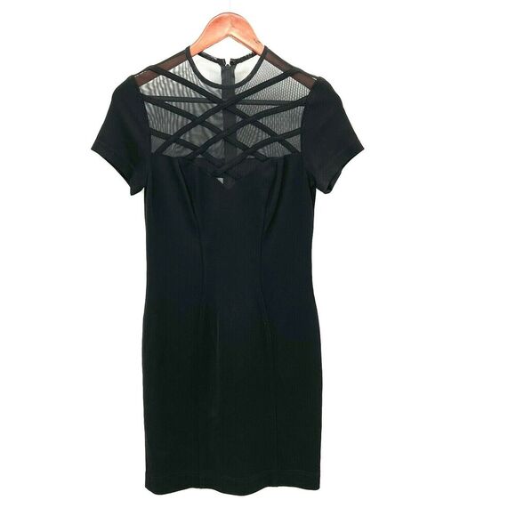 Vintage Tadashi Shoji Black Cocktail Evening Sheath Dress - Picture 1 of 7